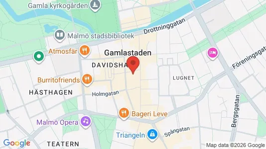 Kontorslokaler att hyra i Malmö Centrum - kort over placeringen