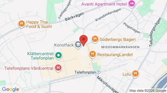 Kontorslokaler att hyra i Söderort - kort over placeringen