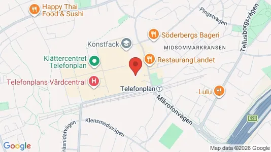 Kontorslokaler att hyra i Söderort - kort over placeringen