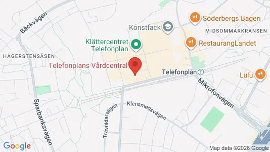 Kontorslokaler att hyra i Söderort - kort over placeringen