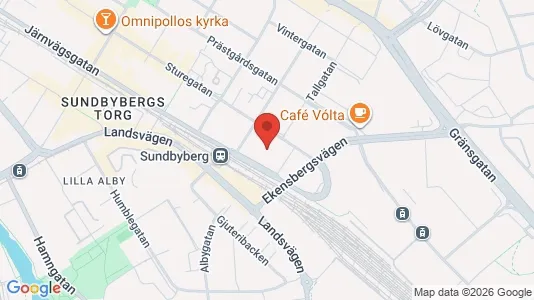 Kontorslokaler att hyra i Sundbyberg - kort over placeringen