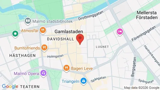 Kontorslokaler att hyra i Malmö Centrum - kort over placeringen