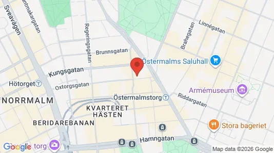 Kontorslokaler att hyra i Stockholm Innerstad - kort over placeringen