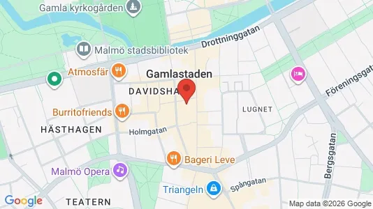 Kontorslokaler att hyra i Malmö Centrum - kort over placeringen
