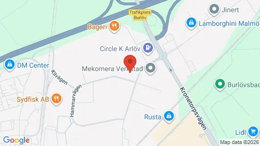 Kontorslokaler att hyra i Burlöv - kort over placeringen