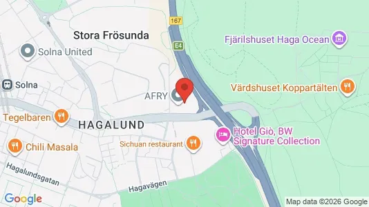 Kontorslokaler att hyra i Solna - kort over placeringen