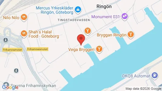 Industrilokaler att hyra i Lundby - kort over placeringen