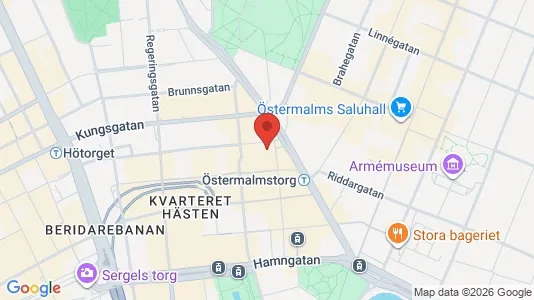 Kontorslokaler att hyra i Stockholm Innerstad - kort over placeringen