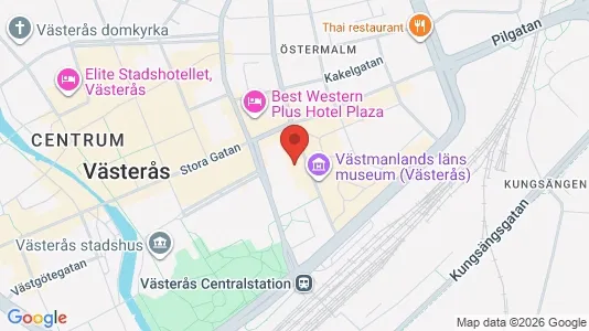 Kontorslokaler att hyra i Västerås - kort over placeringen