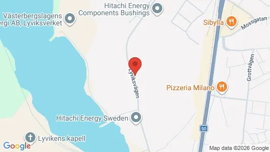 Kontorslokaler att hyra i Ludvika - kort over placeringen