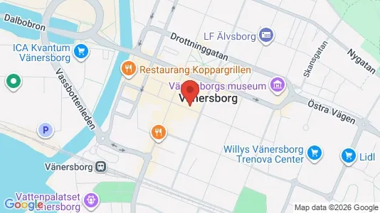 Kontorslokaler att hyra i Vänersborg - Bild från Google Street View