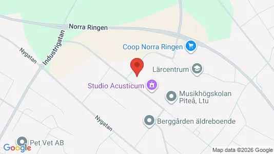 Kontorslokaler att hyra i Piteå - Bild från Google Street View