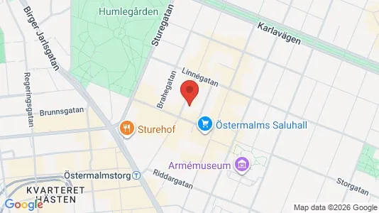 Kontorslokaler att hyra i Östermalm - Bild från Google Street View