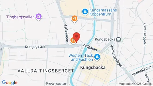 Kontorslokaler att hyra i Kungsbacka - kort over placeringen
