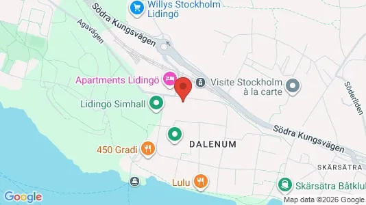 Kontorslokaler att hyra i Lidingö - kort over placeringen