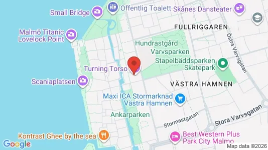Kontorslokaler att hyra i Malmö Centrum - kort over placeringen