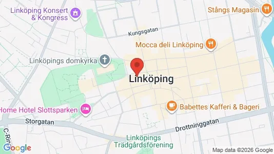 Kontorslokaler att hyra i Linköping - kort over placeringen