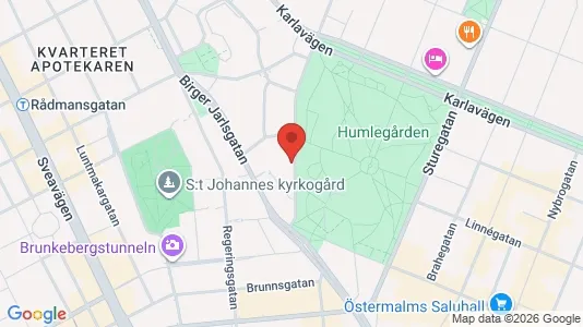 Kontorslokaler att hyra i Östermalm - kort over placeringen