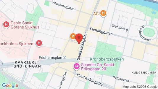 Kontorslokaler att hyra i Kungsholmen - kort over placeringen