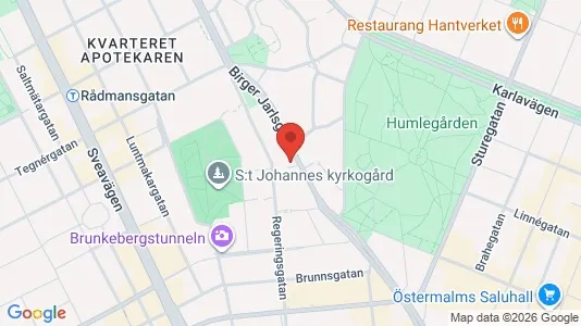 Kontorslokaler att hyra i Stockholm Innerstad - kort over placeringen