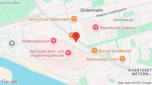 Kontorslokaler att hyra i Södermalm - kort over placeringen