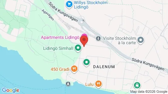 Kontorslokaler att hyra i Lidingö - kort over placeringen