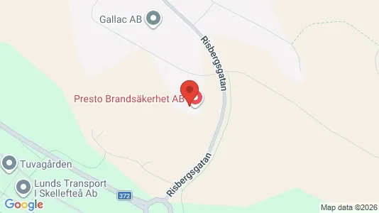 Kontorslokaler att hyra i Skellefteå - kort over placeringen