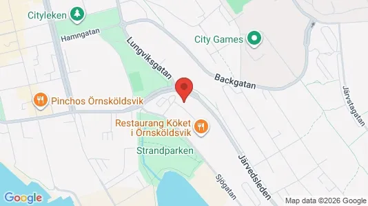 Lagerlokaler att hyra i Örnsköldsvik - kort over placeringen