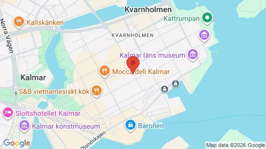 Kontorslokaler att hyra i Kalmar - kort over placeringen