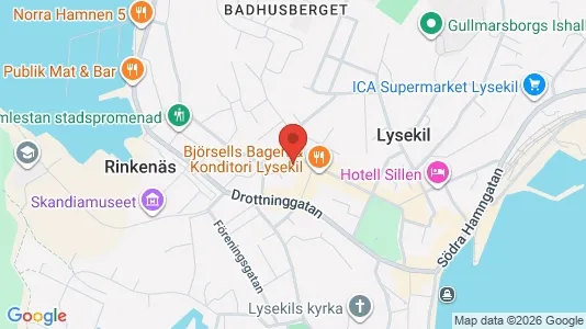 Kontorslokaler att hyra i Lysekil - kort over placeringen