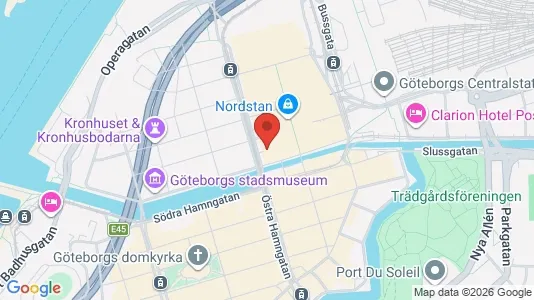 Kontorslokaler att hyra i Göteborg Centrum - kort over placeringen