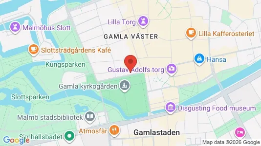 Kontorslokaler att hyra i Malmö Centrum - kort over placeringen