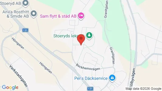 Kontorslokaler att hyra i Tranås - kort over placeringen