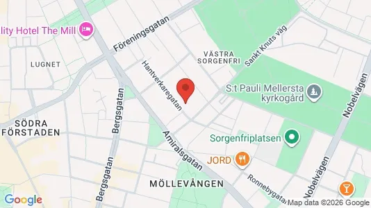 Kontorslokaler att hyra i Malmö Centrum - kort over placeringen