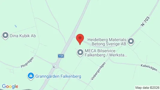 Kontorslokaler att hyra i Falkenberg - kort over placeringen