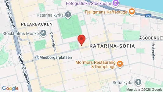 Kontorslokaler att hyra i Södermalm - kort over placeringen