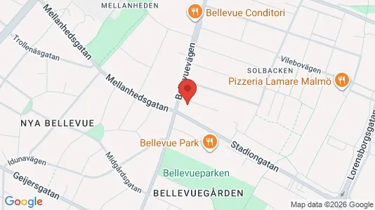 Kontorslokaler att hyra i Malmö Centrum - kort over placeringen