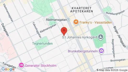 Kontorslokaler att hyra i Stockholm Innerstad - kort over placeringen