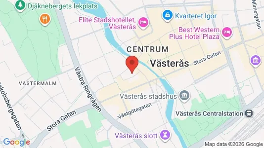 Kontorslokaler att hyra i Västerås - kort over placeringen
