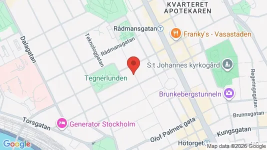 Kontorslokaler att hyra i Stockholm Innerstad - kort over placeringen