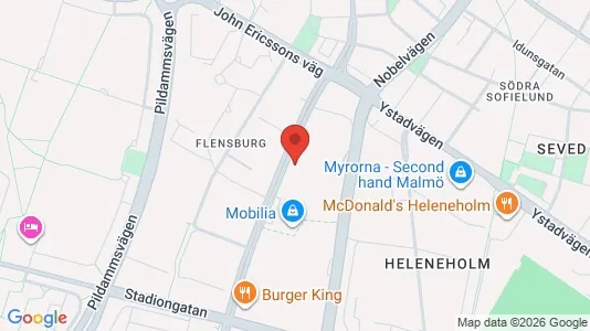 Kontorslokaler att hyra i Malmö Centrum - kort over placeringen