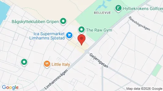Kliniklokaler att hyra i Limhamn/Bunkeflo - kort over placeringen