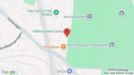 Kontorslokaler att hyra i Solna - kort over placeringen