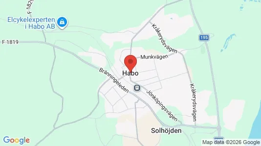 Kontorslokaler att hyra i Håbo - kort over placeringen
