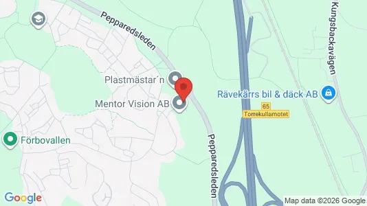 Kontorslokaler att hyra i Mölndal - kort over placeringen