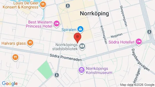 Kontorslokaler att hyra i Norrköping - kort over placeringen