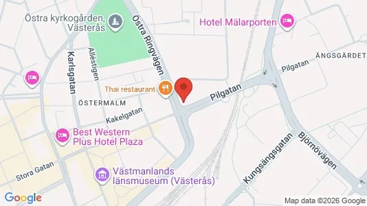 Kontorslokaler att hyra i Västerås - kort over placeringen