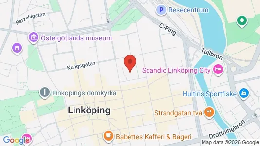 Kontorslokaler att hyra i Linköping - kort over placeringen