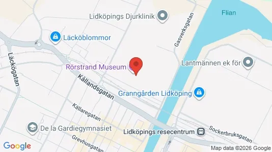 Kontorslokaler att hyra i Lidköping - kort over placeringen