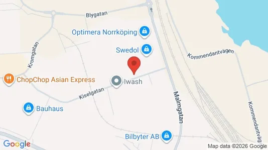 Industrilokaler att hyra i Norrköping - kort over placeringen